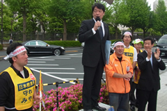 （大会開催を待つ本県の盟友）